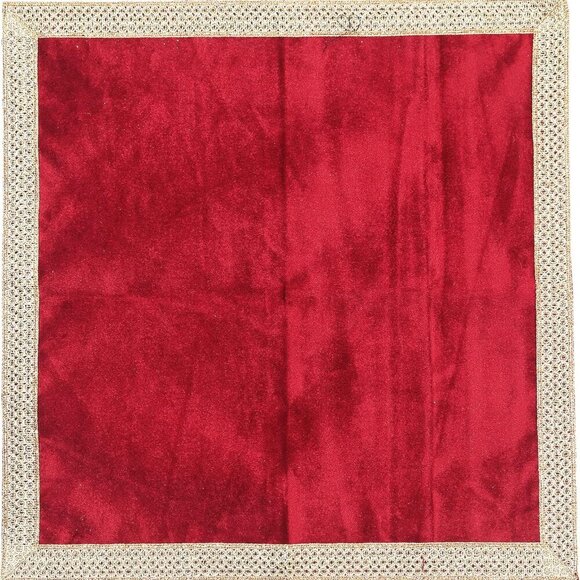 Small Solid Color Velvet Cloth for Multipurpose Use Red - Picture 5 of 7